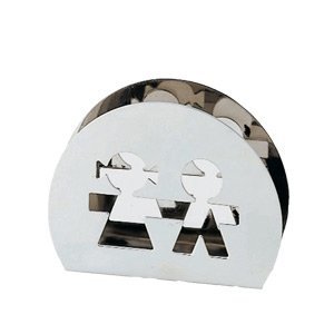 Alessi GIROTONDO Serwetnik Stalowy / Srebrny