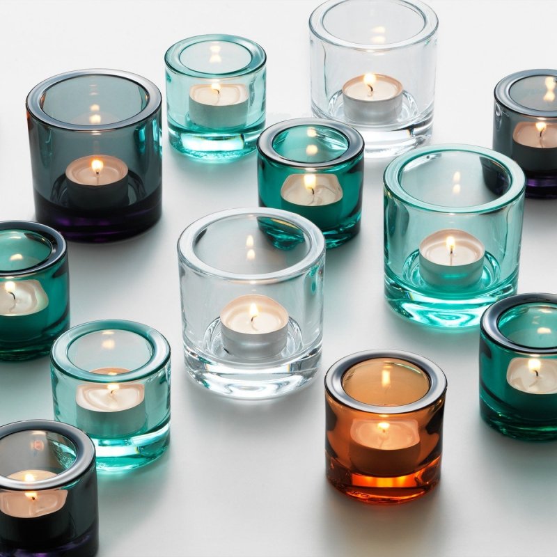 Iittala KIVI Świecznik Tealight / Czerwony