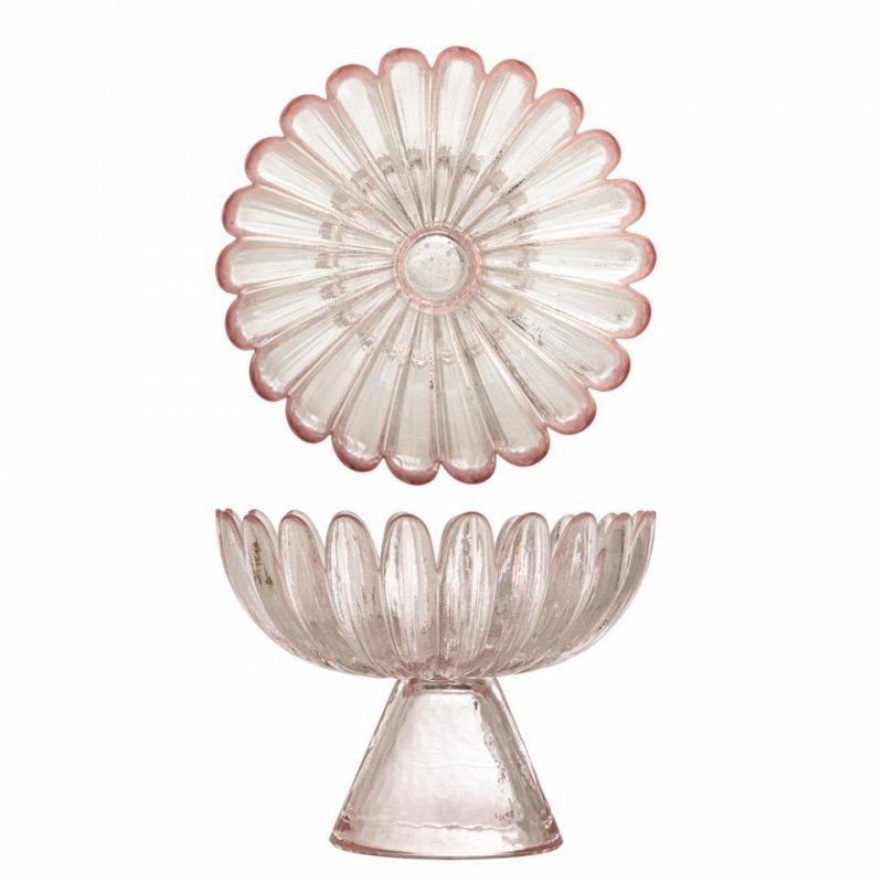 Miska Nalu z transparentnego szkła o kwiatowej formie pucharek do deserów