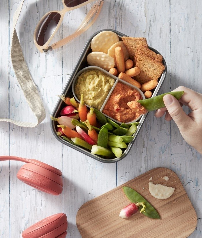 black+blum CLASSIC Stalowy Lunchbox L / Pomarańczowy
