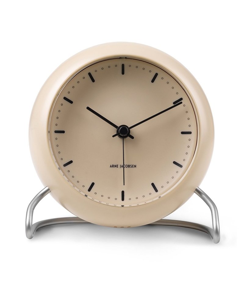 Rosendahl ARNE JACOBSEN Zegarek Stołowy - Budzik Beżowy SANDY BEIGE