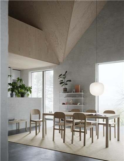 Muuto WORKSHOP Stół 200 x 92 cm Dąb Naturalny / Blat Fornir Dębowy