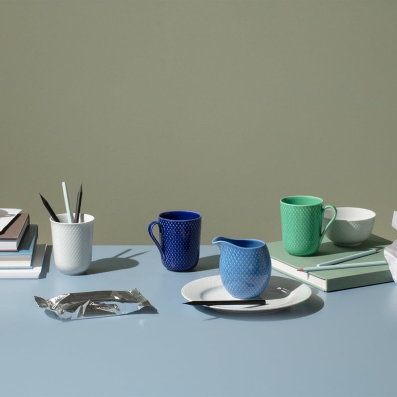 Lyngby Porcelain RHOMBE COLOR Kubek z Uchem 330 ml Żółty