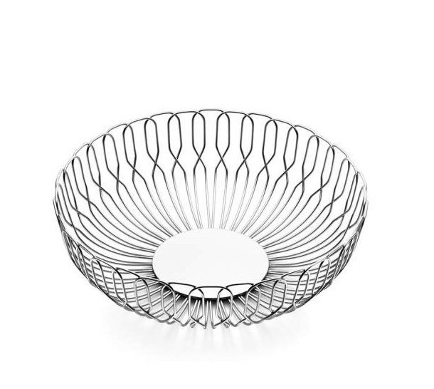 Georg Jensen ALFREDO Stalowy Kosz na Pieczywo, Owoce 22 cm