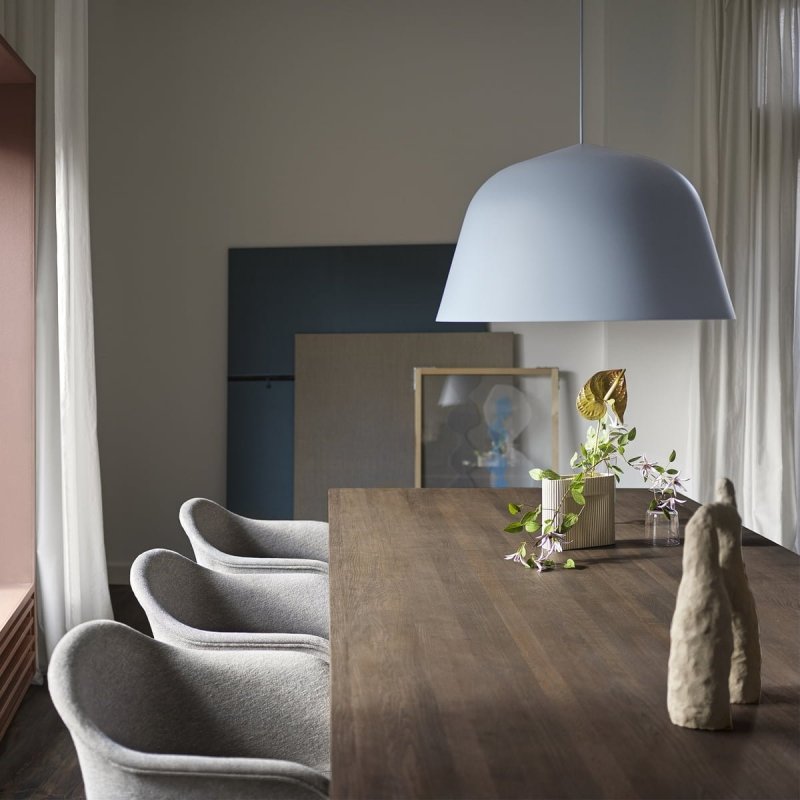 Muuto AMBIT Lampa Wisząca 55 cm Niebieska Light Blue