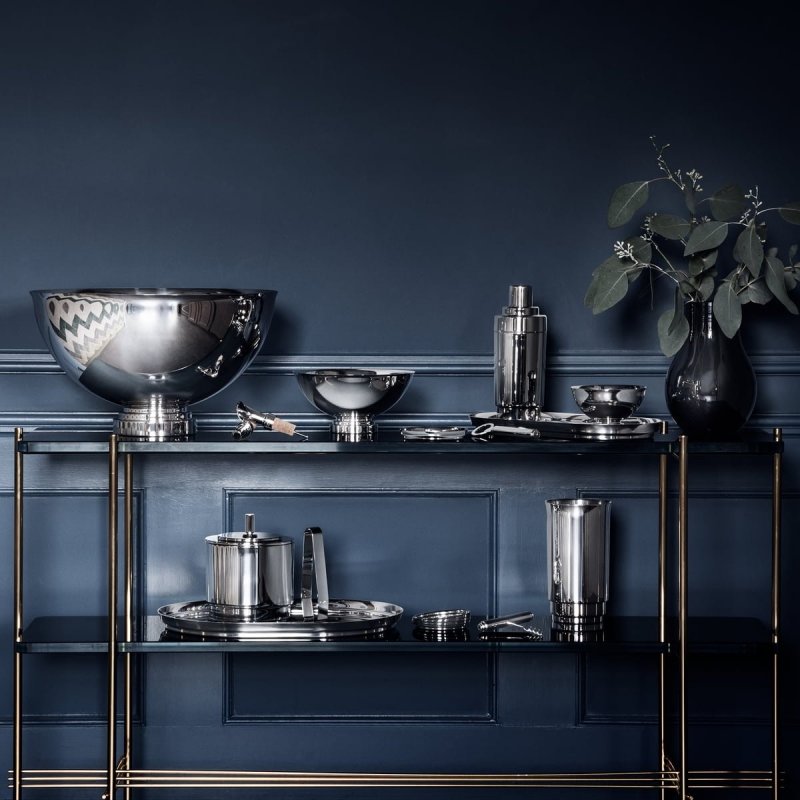Georg Jensen MANHATTAN Stalowa Podstawka pod Szklankę, Kieliszek
