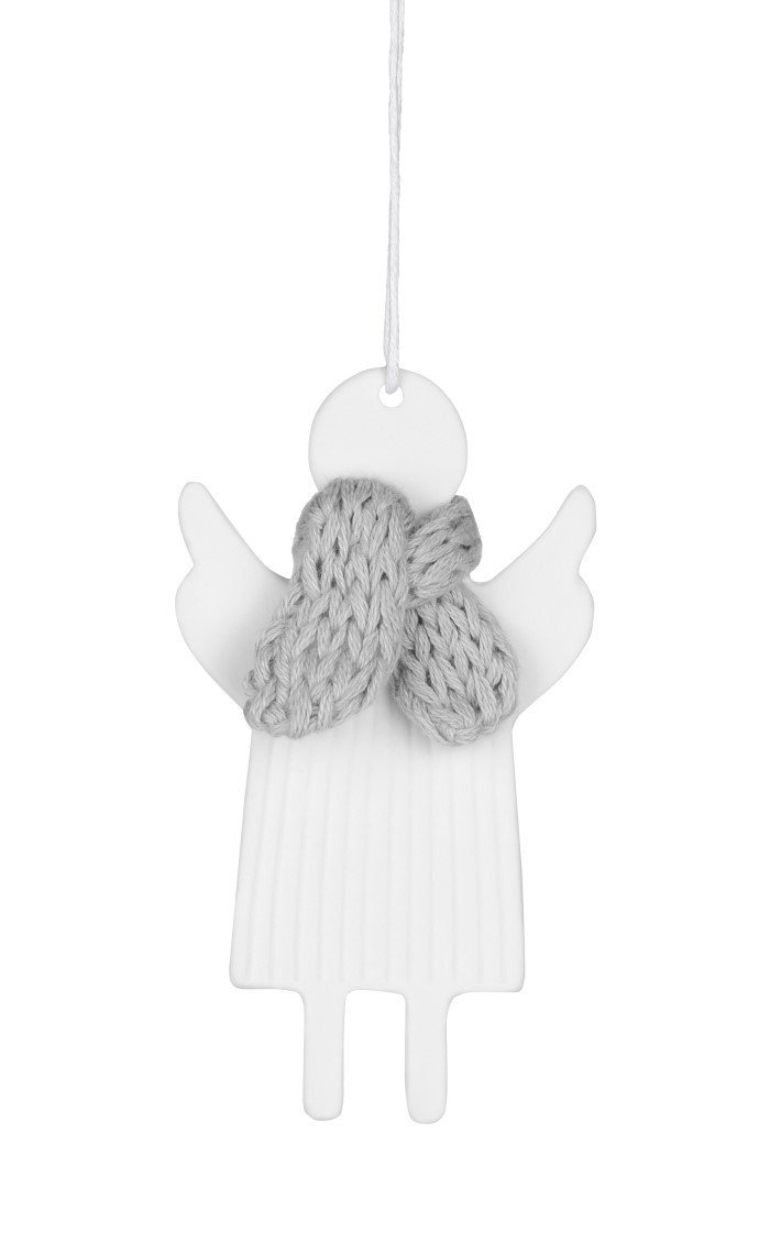 Rader CHRISTMAS Porcelanowa Zawieszka Świąteczna / Anioł w Szaliku