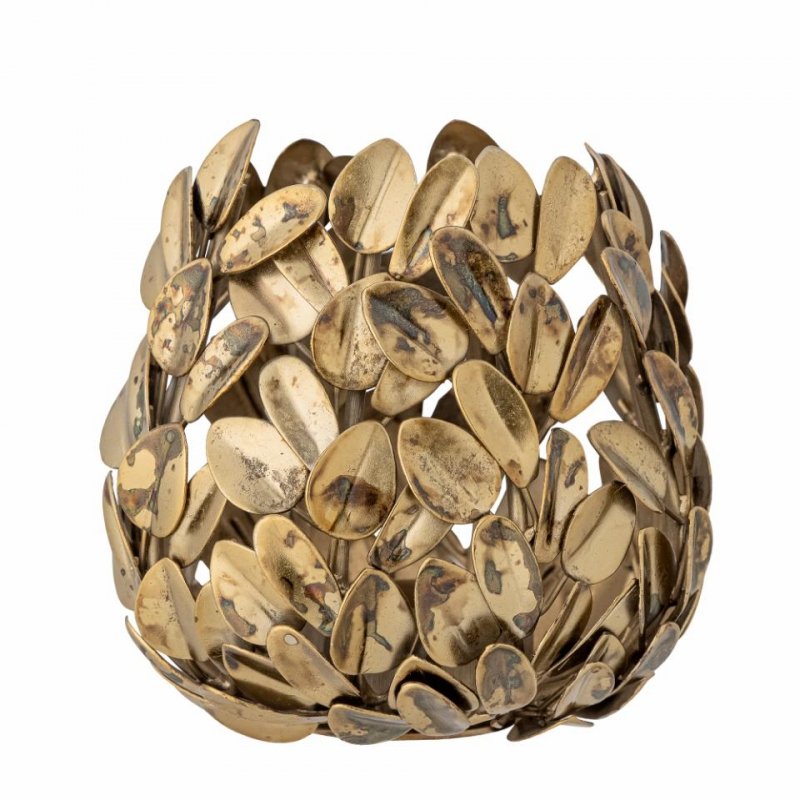 Bloomingville CHERINA Metalowy Świecznik Tealight / Odcień Mosiądzu