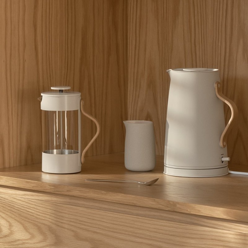 Stelton EMMA Zaparzacz Tłokowy do Kawy lub Herbaty 1 l - French Press / Piaskowy
