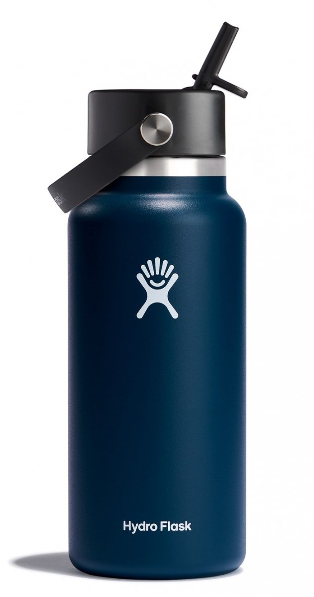Hydro Flask WIDE MOUTH Stalowa Butelka Termiczna do Wody 940 ml z Ustnikiem / Granatowa