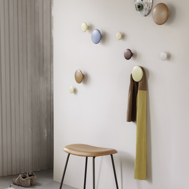 Muuto DOTS Wieszak Drewniany XS - 6.5 cm Burgundowy