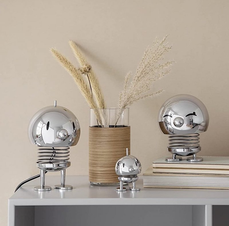Hoptimist BUMBLE Lampa Stołowa - Figurka Optymisty L Chrom