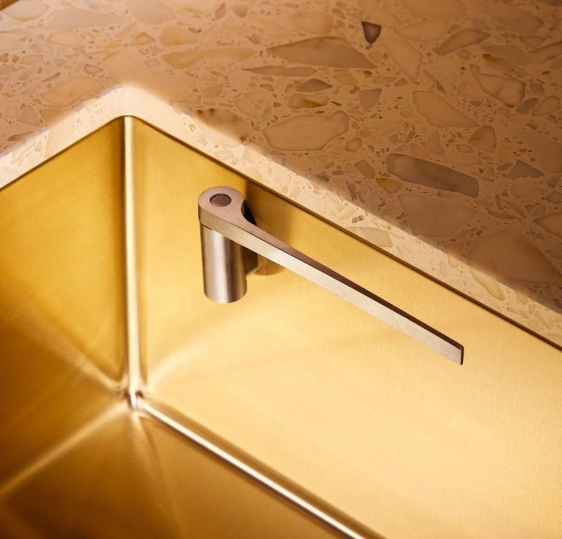 Happy Sinks KITCHEN Magnetyczny Uchwyt na Ściereczkę Kuchenną do Zlewu / Srebrny Stalowy