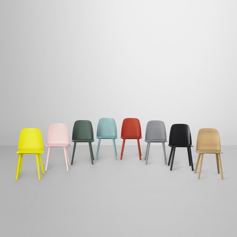 Muuto NERD Krzesło Drewniane - Zielone