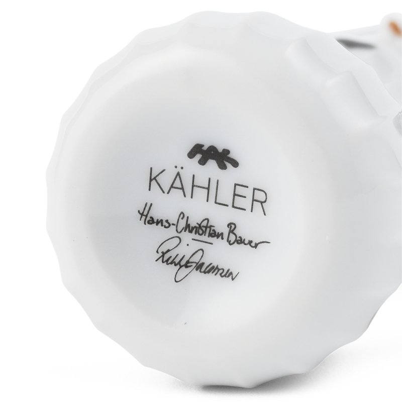 Kähler HAMMERSHØI CHRISTMAS Świąteczna Zawieszka Choinkowa - Bałwanek 6,5 cm / Pani Bałwankowa