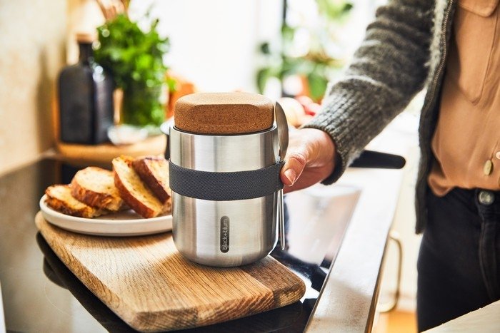 black+blum NEW Stalowy Termos Obiadowy z Łyżeczką 0,55 l