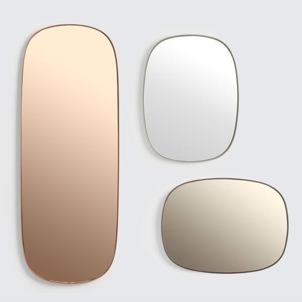 Muuto FRAMED Lustro Ścienne L - Taupe / Tafla Taupe