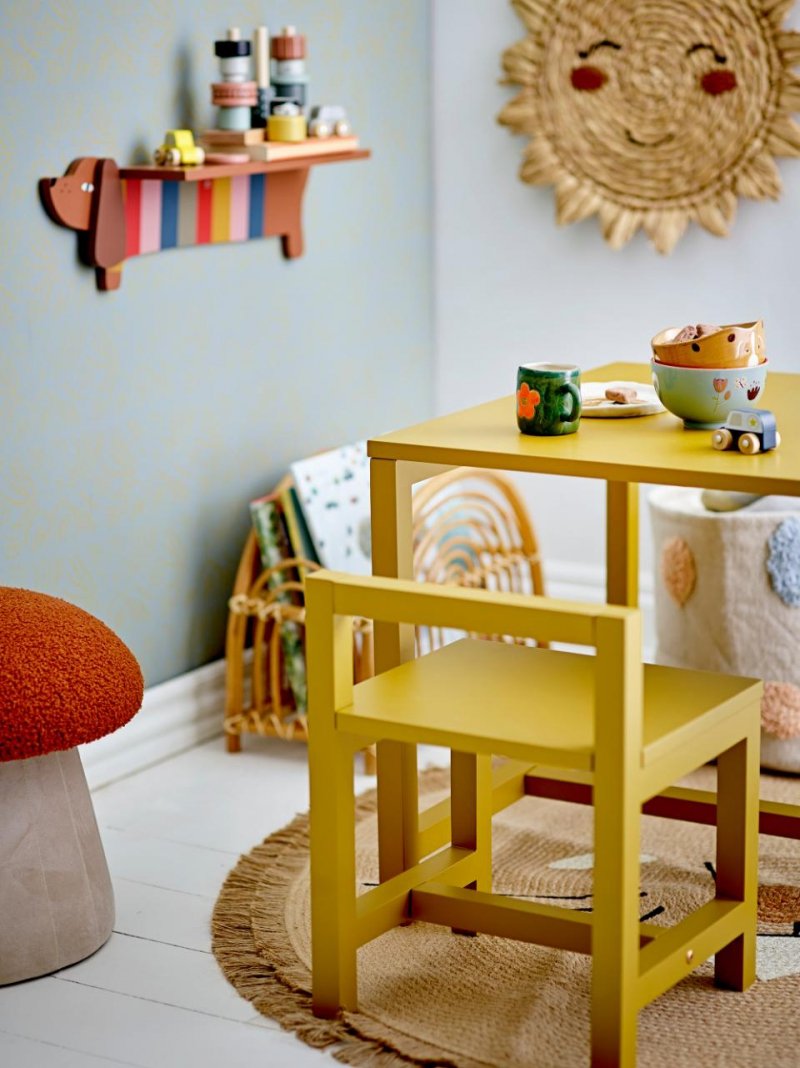 Bloomingville FENIX Ceramiczny Zestaw Naczyń dla Dzieci z Motywem Pieska / 3 El.