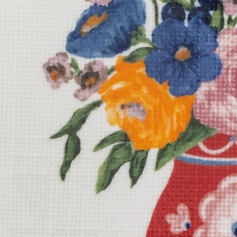 Bloomingville DOROTHY Patera na Nóżce do Ciasta 28 cm / Biała Zdobiona