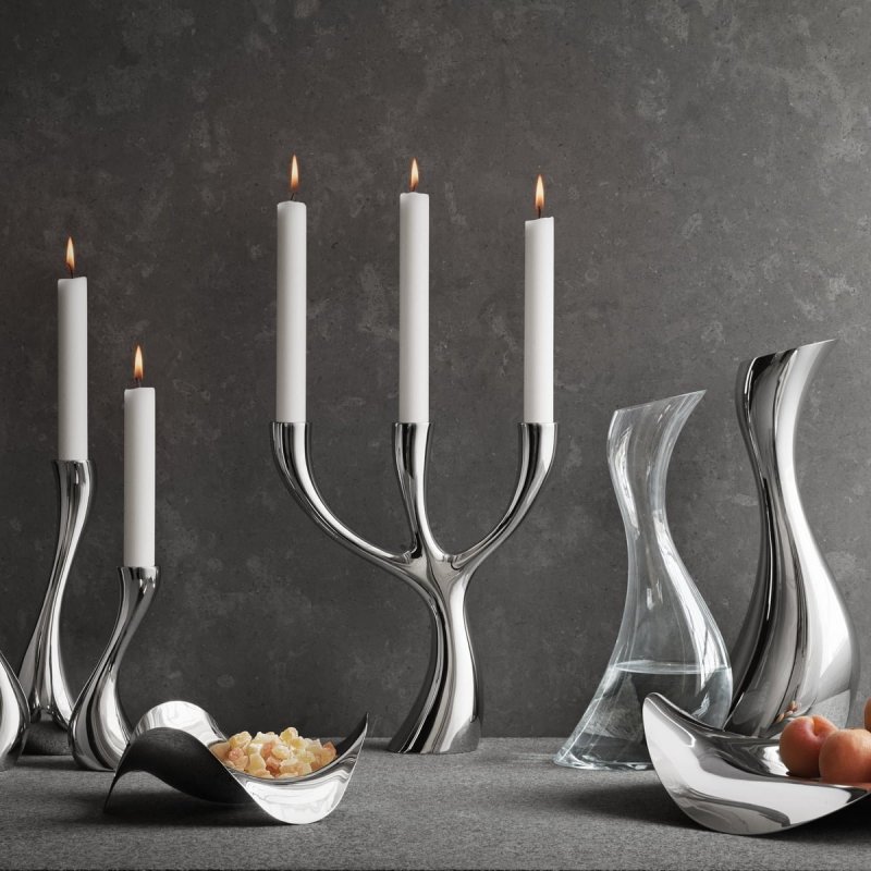 Georg Jensen COBRA Świecznik 16 cm 2 Szt.