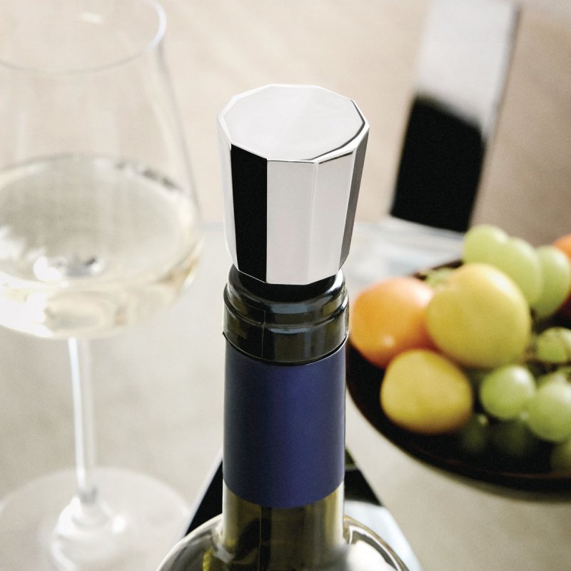 Chromowany korek do butelek Alessi