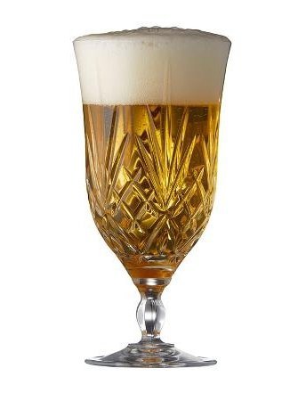 Lyngby Glass MELODIA Kryształowe Szklanki - Kieliszki do Piwa 400 ml 4 Szt.