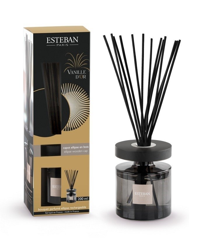 Esteban PARIS Dyfuzor Zapachowy z Patyczkami 200 ml / Zapach Vanille d'Or