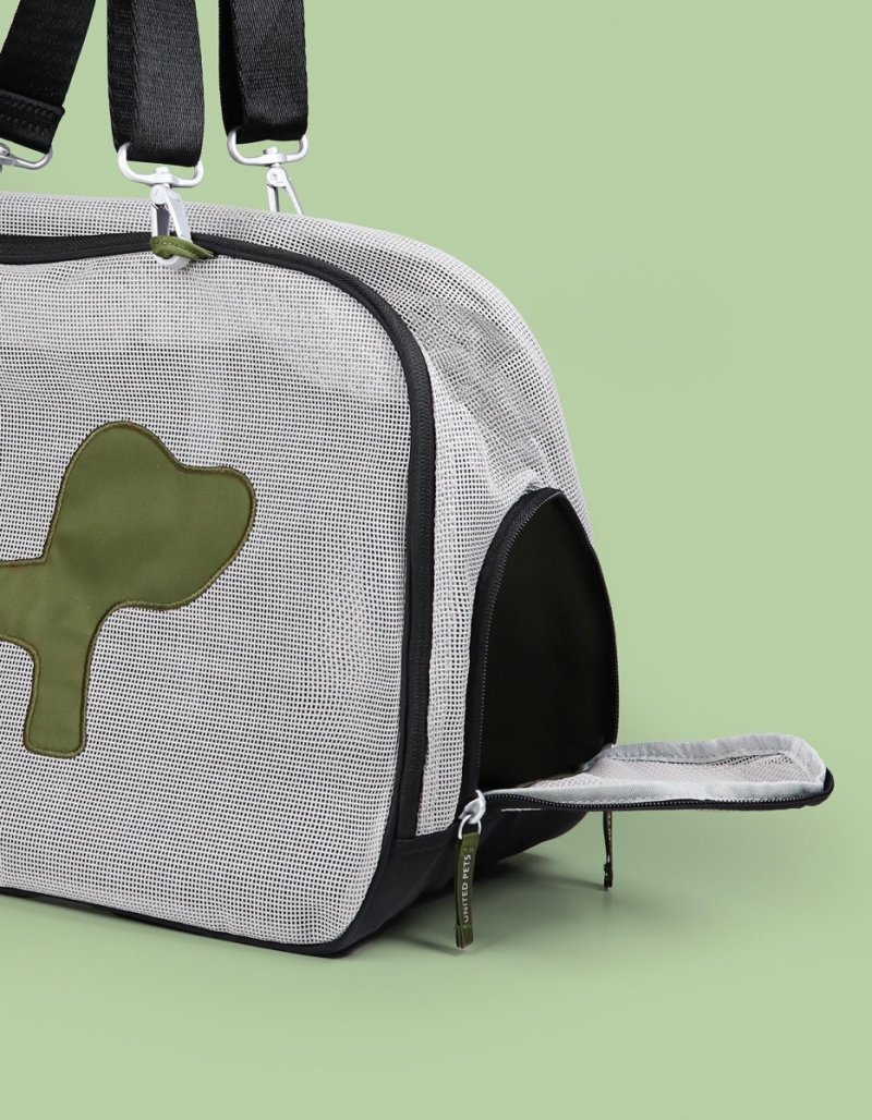 United Pets Milano ECO Torba - Transporter dla Psa / Czarno - Zielony