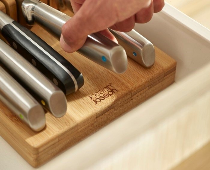 Joseph Joseph DRAWER Dwupoziomowy Wkład na Noże do Szuflady / Drewniany