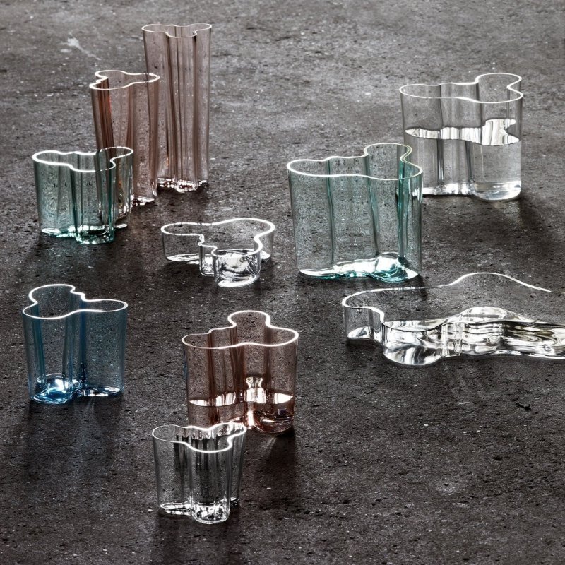 Iittala AALVAR AALTO Wazon do Kwiatów 25 cm / Przezroczysty