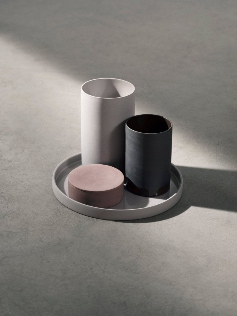 Menu CYLINDRICAL Taca Ceramiczna Okrągła 28 cm Biała