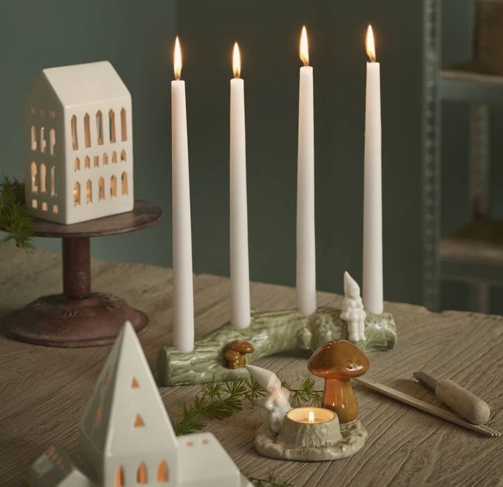 Kähler CHRISTMAS Świąteczny Świecznik Adwentowy z Elfem
