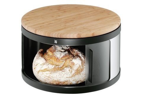 Wmf GOURMET Okrągły Chlebak - Pojemnik na Pieczywo z Deską do Krojenia