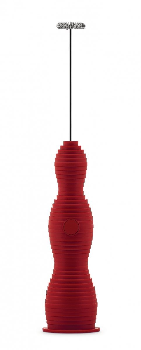 Alessi PULCINA Elektryczny Spieniacz do Mleka - Czerwony