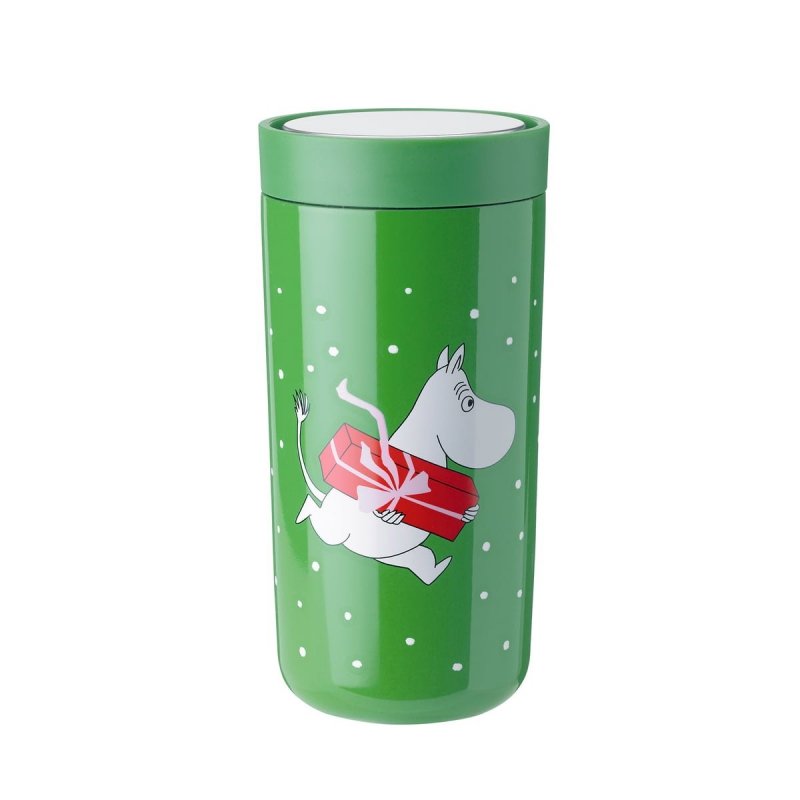 Stelton TO GO Kubek Termiczny 400 ml MUMINKI / Zielony