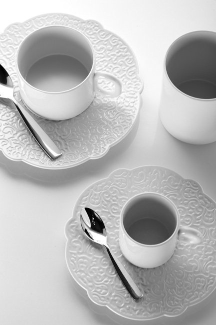 Alessi DRESSED Spodek do Filiżanki Espresso / Biały