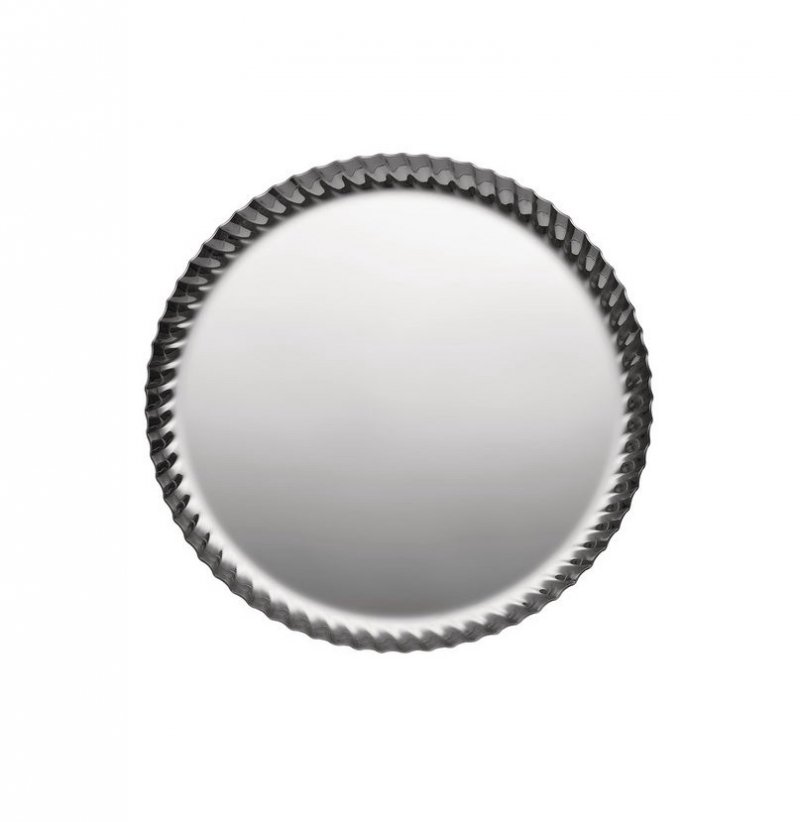 Alessi PLEATS Okrągła Stalowa Taca do Serwowania 23 cm / Srebrna