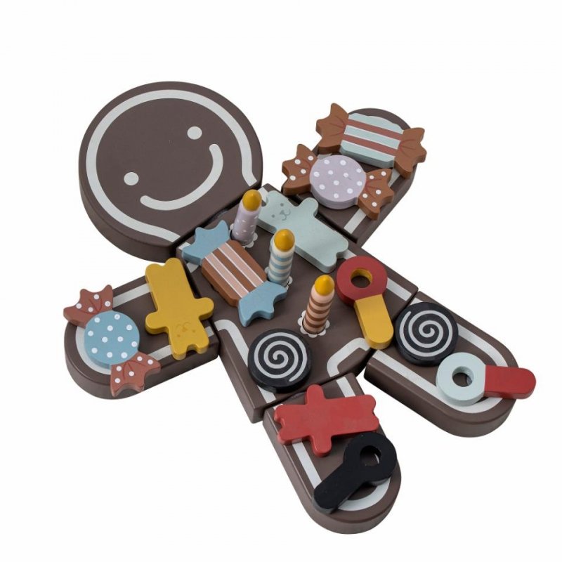 Bloomingville TALA Drewniana Zabawka dla Dzieci / Ludzik Puzzle