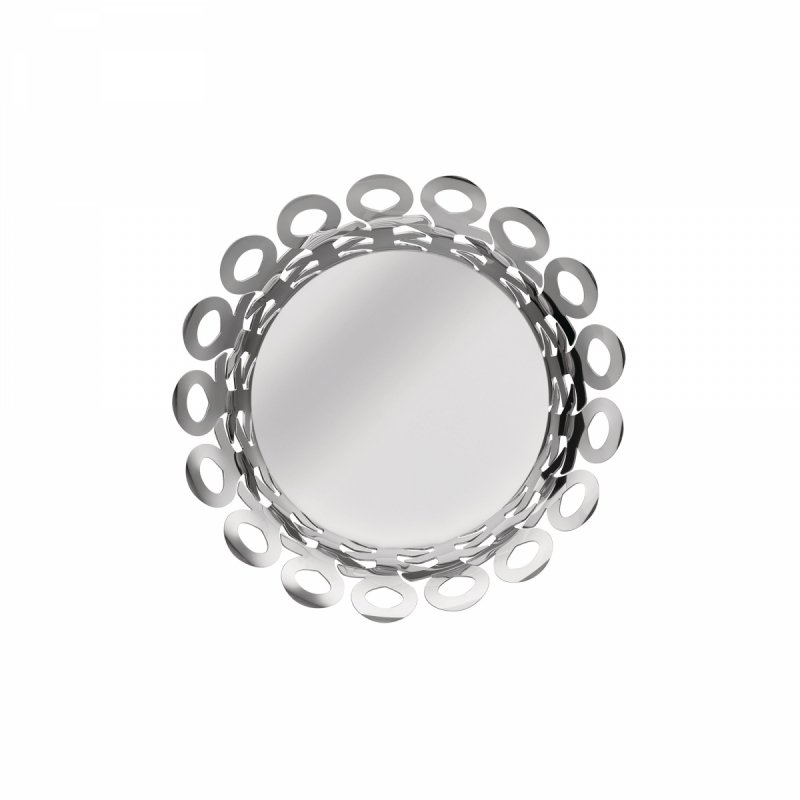 Alessi VIMINI Stalowy Kosz - Misa Dekoracyjna 22 cm / Srebrna Połysk