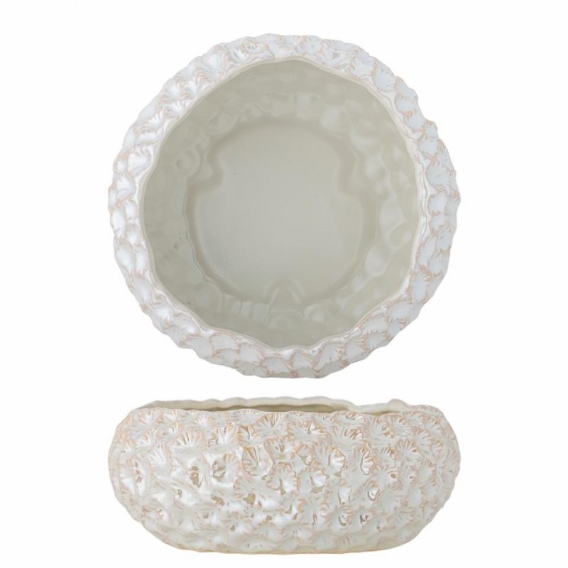 Dekoracyjna misa Bloomingville Lowen z falowanym rantem