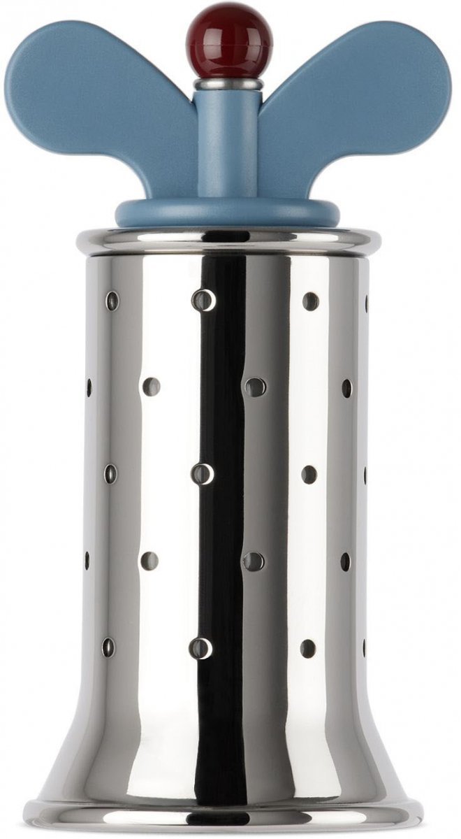 Alessi 9098 Stalowy Młynek do Pieprzu / Niebieski