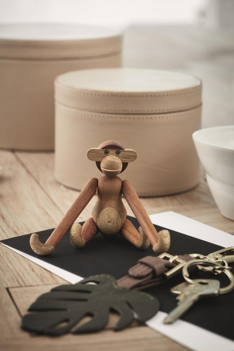 Kay Bojesen MONKEY Figurka Drewniana Małpka MINI Drewno Tekowe