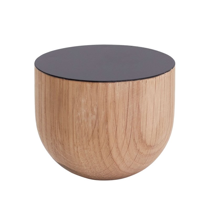 Andersen Furniture CONTRAST Dębowy Wieszak Ścienny 7 cm 2 Szt. / Czarny