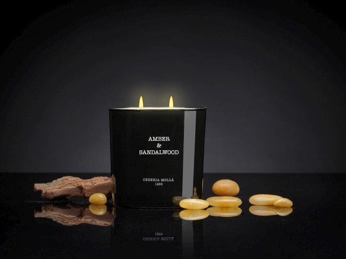 Cereria Molla BOUTIQUE Świeca Zapachowa XL 600 gr. Amber and Sandalwood