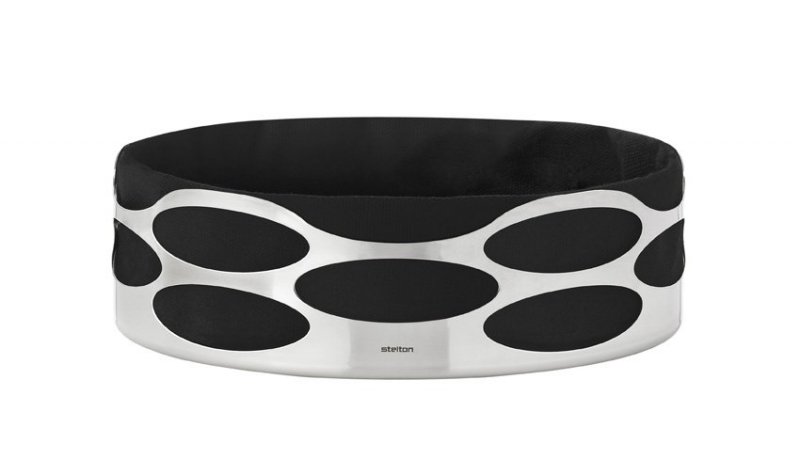 Stelton EMBRACE Stalowy Chlebak - Kosz na Pieczywo / Czarny