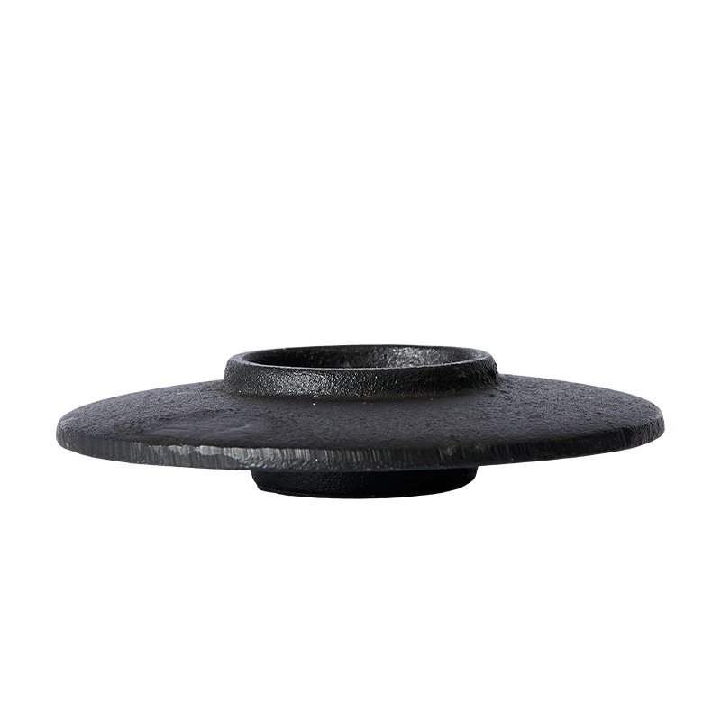 Muubs AION Świecznik Żeliwny Tealight 2 Szt. / Czarny