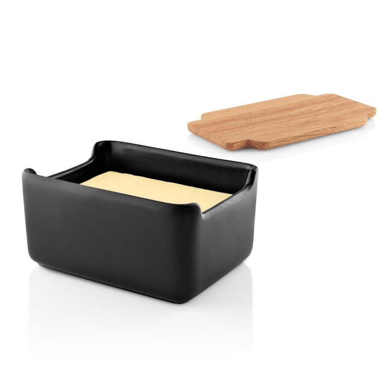 Eva Solo NORDIC KITCHEN Maselniczka z Drewnianą Pokrywką / Czarna