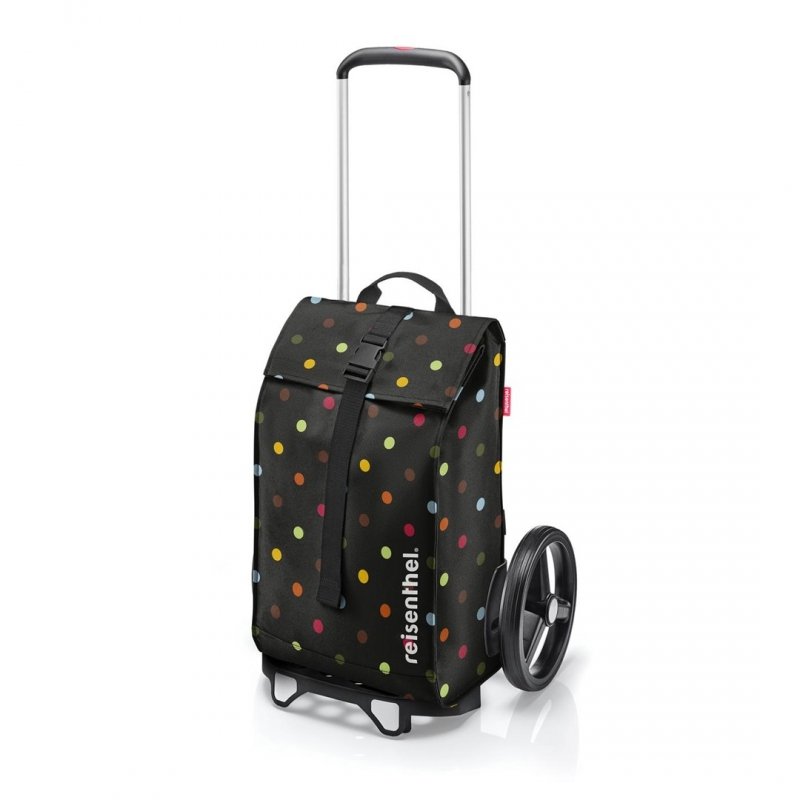 Reisenthel CITYCRUISER Wózek na Zakupy / Dots - Czarny w Kolorowe Kropki
