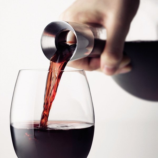 luksusowa karafka na wino z korkiem kryształowym