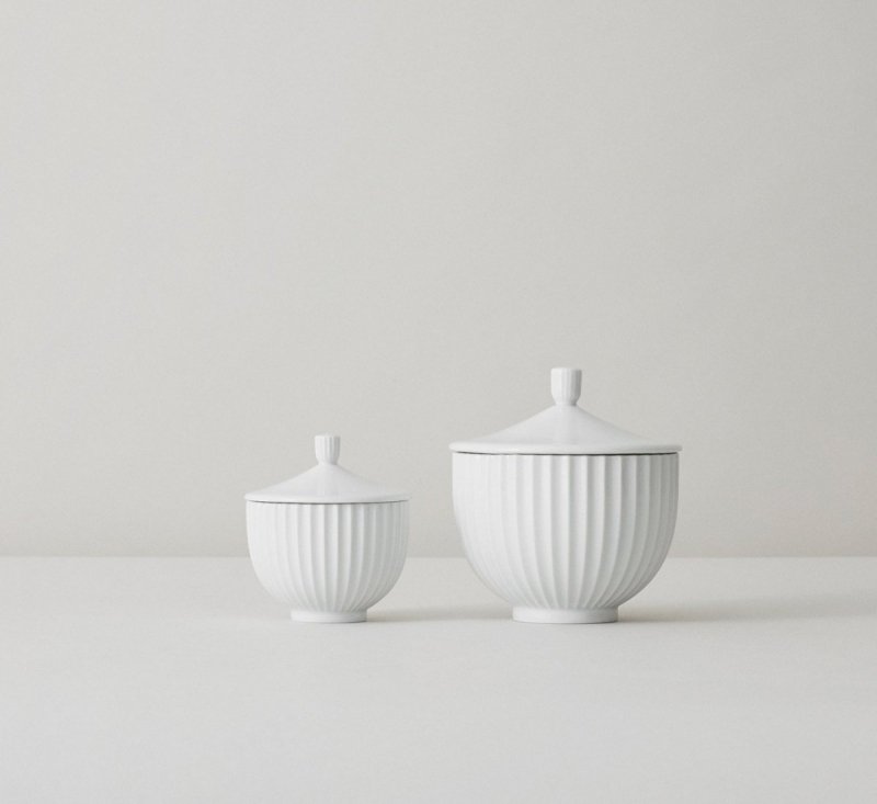 Lyngby Porcelain Bomboniera 10 cm Biała